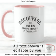 Humoristische Decoupage Quote Custom PG01 Funny Cr