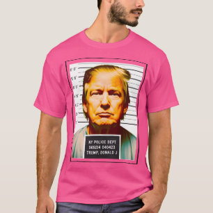 Humoristische Deepfake Mugshot van Donald Trump -  T-shirt
