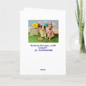 HUMORISTISCHE DOCHTER VERJAARDAG KAART (Achterkant)