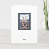 Humoristische Dog Get Well Kaart Designer Art (Achterkant)