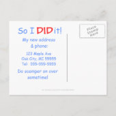 Humoristische eekhoorn bewegende aankondiging (Achterkant)