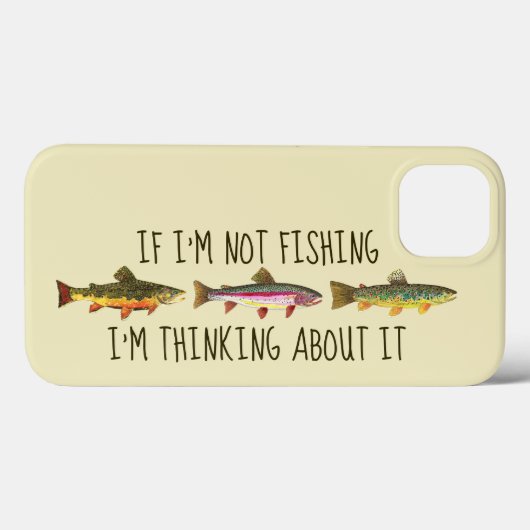 Humoristische forelvissenjacht Case-Mate iPhone case (Achterkant (horizontaal))