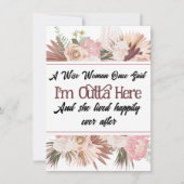 Humoristische Funny Leaving Kaarten voor collega,  (Voorkant)