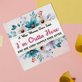 Humoristische Funny Leaving Kaarten voor collega,