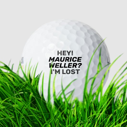 Humoristische gepersonaliseerde golfer naam grappi golfballen