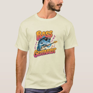 Humoristische Geviste kunst: bassen Design T-shirt