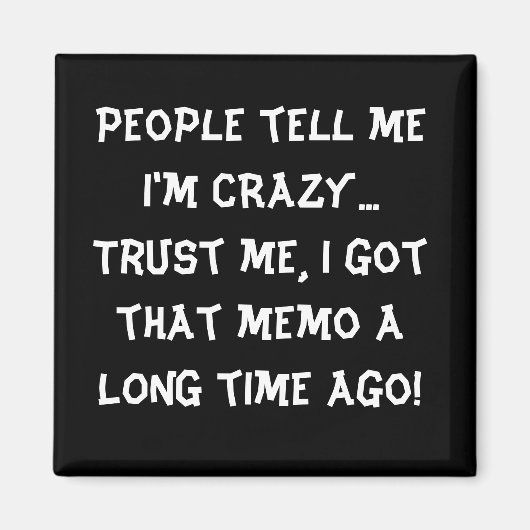 Humoristische grappige magneet locker magneet (Voorkant)