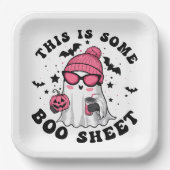 Humoristische Halloween "Dit is een aantal Boo She Papieren Bordje (Voorkant)