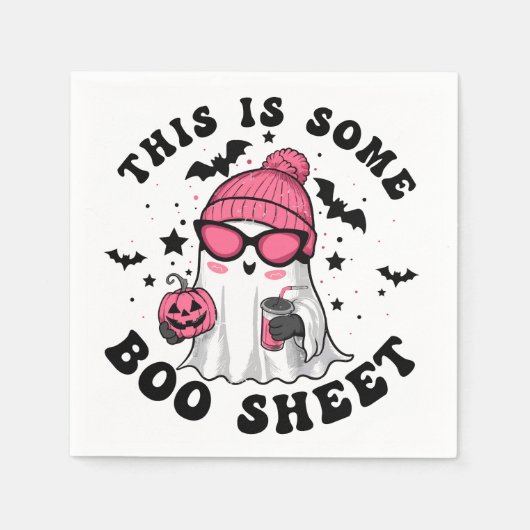 Humoristische Halloween "Dit is een aantal Boo She Servet (Voorkant)