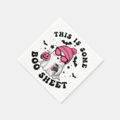 Humoristische Halloween "Dit is een aantal Boo She Servet (Hoek)