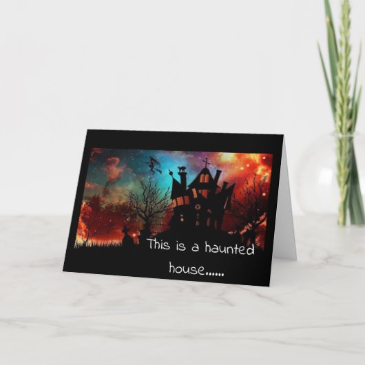 HUMORISTISCHE HALLOWEEN KAART (Voorkant)