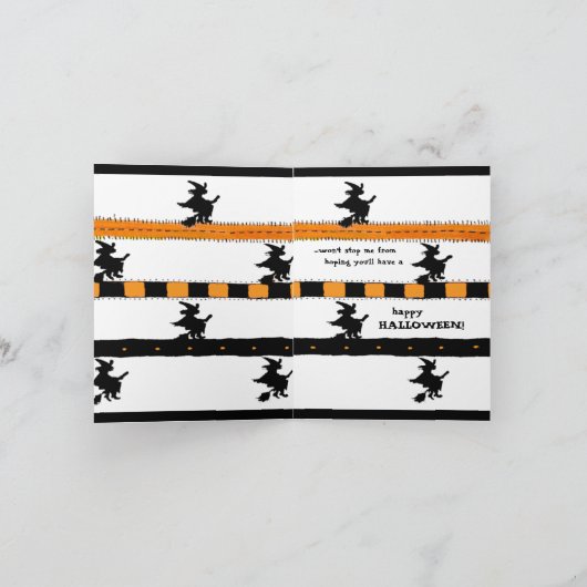 Humoristische Happy Halloween Kaart (Binnen)