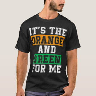 Humoristische HBCU Het is het Sinaasappel en groen T-shirt