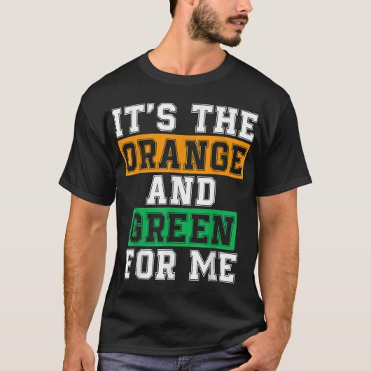 Humoristische HBCU Het is het Sinaasappel en groen T-shirt (Voorkant)