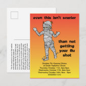 Humoristische herinnering voor pediatrisch griepva aankondigingskaart (Voorkant / Achterkant)