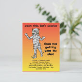 Humoristische herinnering voor pediatrisch griepva aankondigingskaart (Staand voorkant)