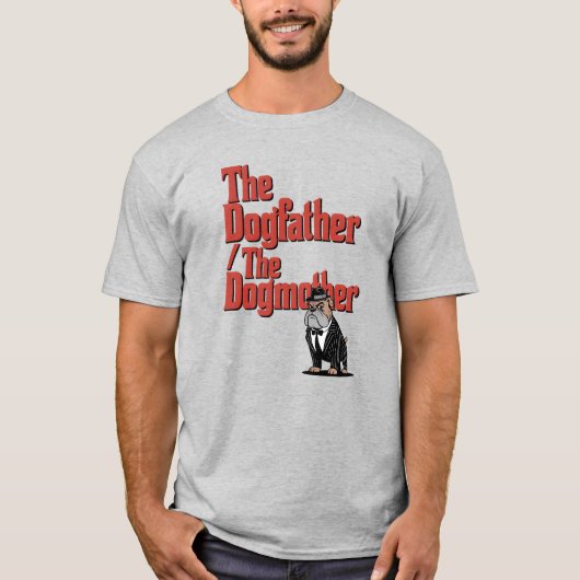 Humoristische hond ouder woordspeling ontwerp t-shirt (Voorkant)