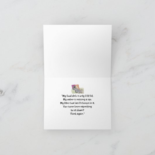 Humoristische HOUDING! Kaart (Binnen)