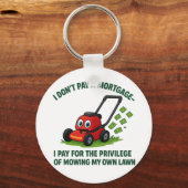 Humoristische huiseigendom en hypotheek Design Sleutelhanger (Achterkant)