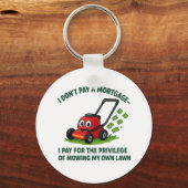 Humoristische huiseigendom en hypotheek Design Sleutelhanger (Voorkant)