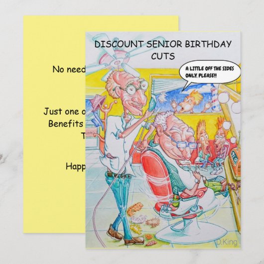 Humoristische Kaart van middelbare leeftijd (Voorkant / Achterkant)