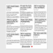 Humoristische Kantoor E-mail definities Sticker Pa (Vel)