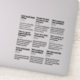 Humoristische Kantoor E-mail definities Sticker Pa