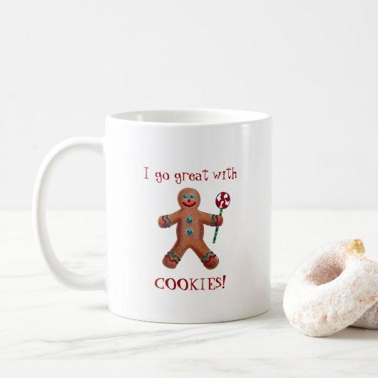 Humoristische kerst mok (Met donut)