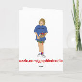 Humoristische kerstboom rendierkaart. feestdagen kaart (Achterkant)