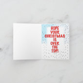 Humoristische Kerstkaart Feestdagen Kaart (Binnen)