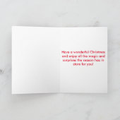 Humoristische KERSTKAART! Feestdagen Kaart (Binnen)