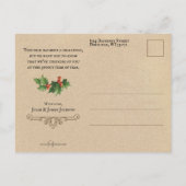 Humoristische  Kerstman in Gezichtsmasker Briefkaart (Achterkant)