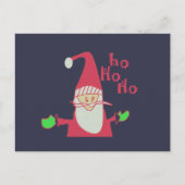 Humoristische Kerstman met feestelijke Ho Ho Ho Briefkaart (Voorkant)