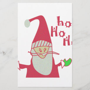Humoristische Kerstman Muis: Unieke Kerst Kunst & Briefpapier