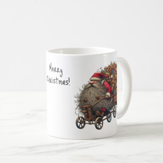 Humoristische Kerstman Vader Kerstmis St Nicholas Koffiemok (Voorkant rechts)