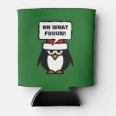 Humoristische Kerstmis koelboxxen met grappige pin Blikjeskoeler (Voorkant)