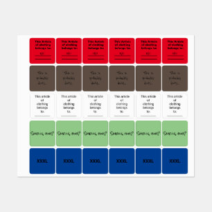 Humoristische kleding labels