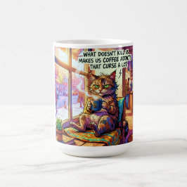Humoristische koffiemok met ontwerp van een chagri