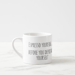humoristische koffiezet espresso kop