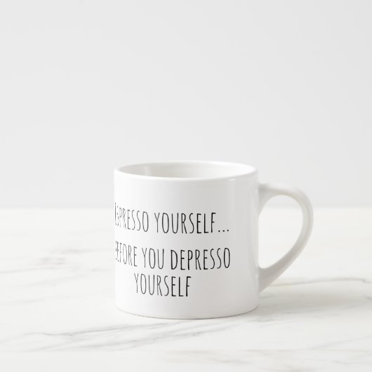 humoristische koffiezet espresso kop (Rechts)