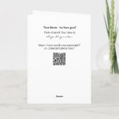 Humoristische lieve kerstman kaart (Achterkant)