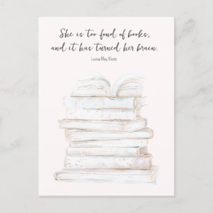 Humoristische Little Women Book Lover Quote Briefkaart