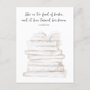 Humoristische Little Women Book Lover Quote Briefkaart