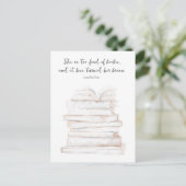 Humoristische Little Women Book Lover Quote Briefkaart (Staand voorkant)