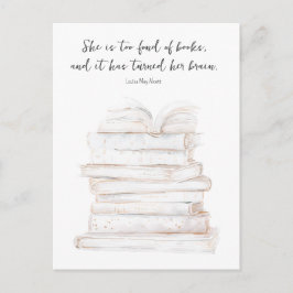 Humoristische Little Women Book Lover Quote Briefkaart