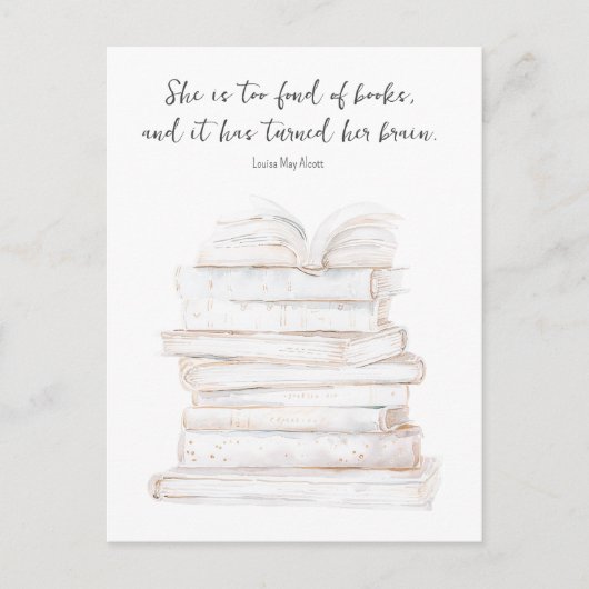 Humoristische Little Women Book Lover Quote Briefkaart (Voorkant)