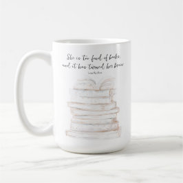 Humoristische Little Women Book Lover Quote Koffiemok