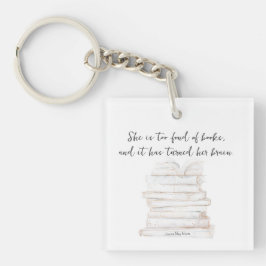 Humoristische Little Women Book Lover Quote Sleutelhanger