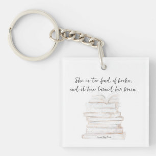 Humoristische Little Women Book Lover Quote Sleutelhanger