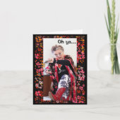 humoristische meid kaart (Voorkant)